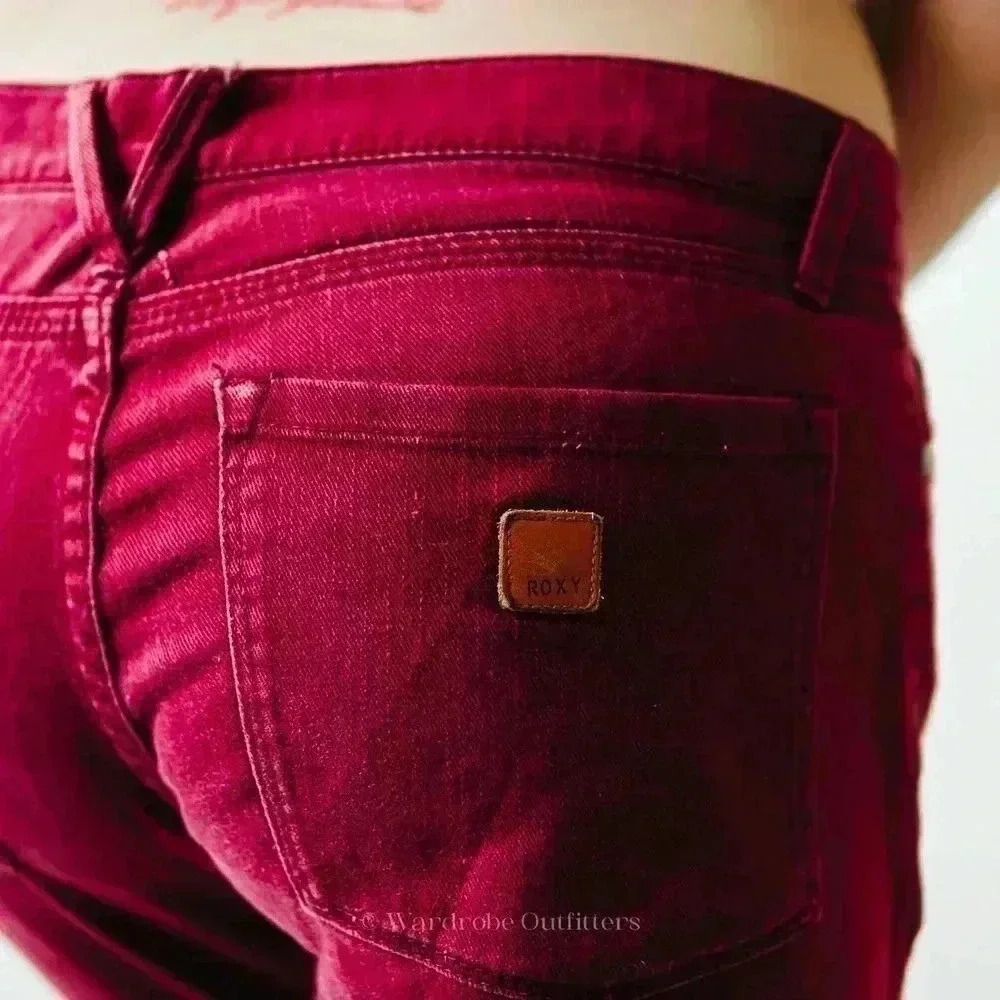 Red Roxy Denim Jeans - Picture 7 of 9